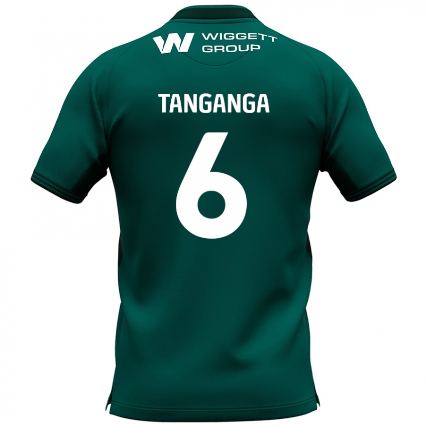 Niño Camiseta Japhet Tanganga #6 Verde 2ª Equipación 2024/25 La Camisa Argentina