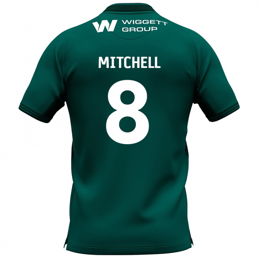 Niño Camiseta Billy Mitchell #8 Verde 2ª Equipación 2024/25 La Camisa Argentina