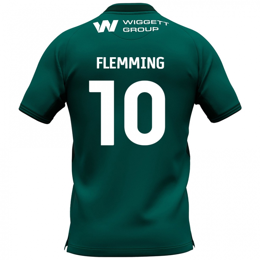 Niño Camiseta Zian Flemming #10 Verde 2ª Equipación 2024/25 La Camisa Argentina