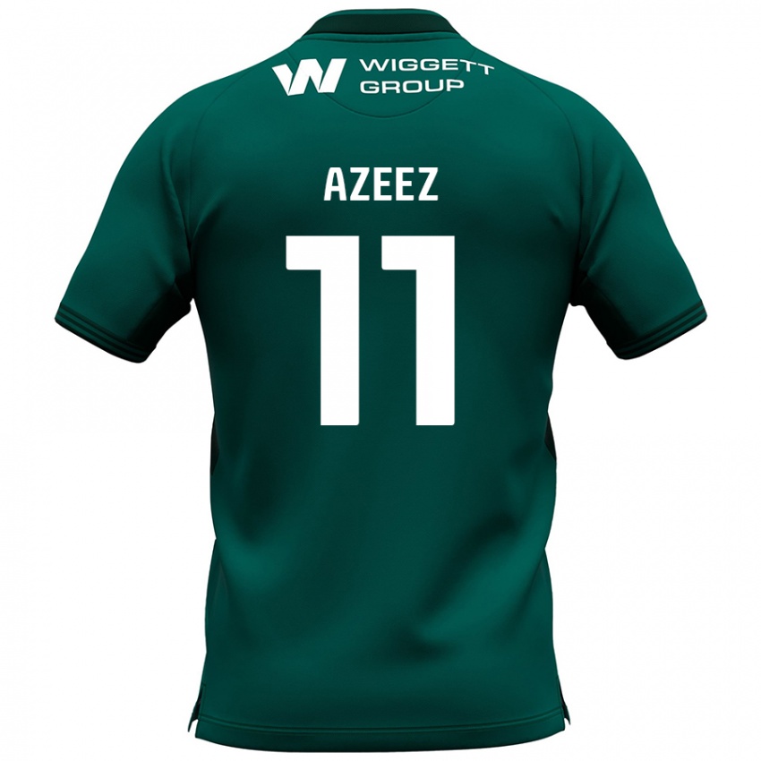 Niño Camiseta Femi Azeez #11 Verde 2ª Equipación 2024/25 La Camisa Argentina