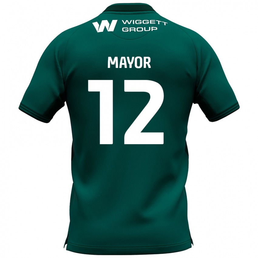 Niño Camiseta Adam Mayor #12 Verde 2ª Equipación 2024/25 La Camisa Argentina