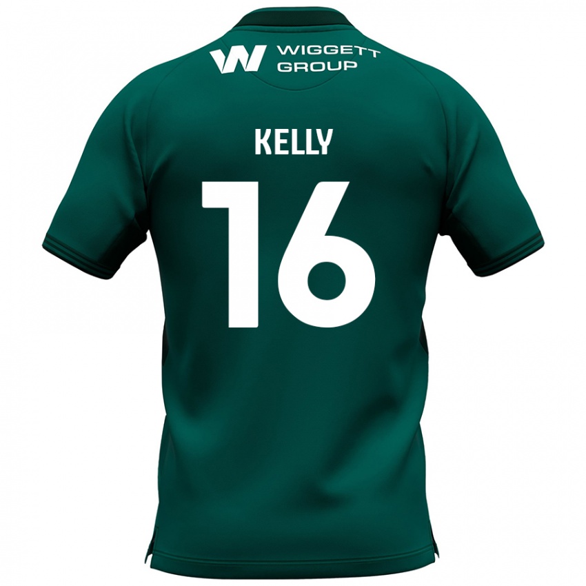 Niño Camiseta Daniel Kelly #16 Verde 2ª Equipación 2024/25 La Camisa Argentina