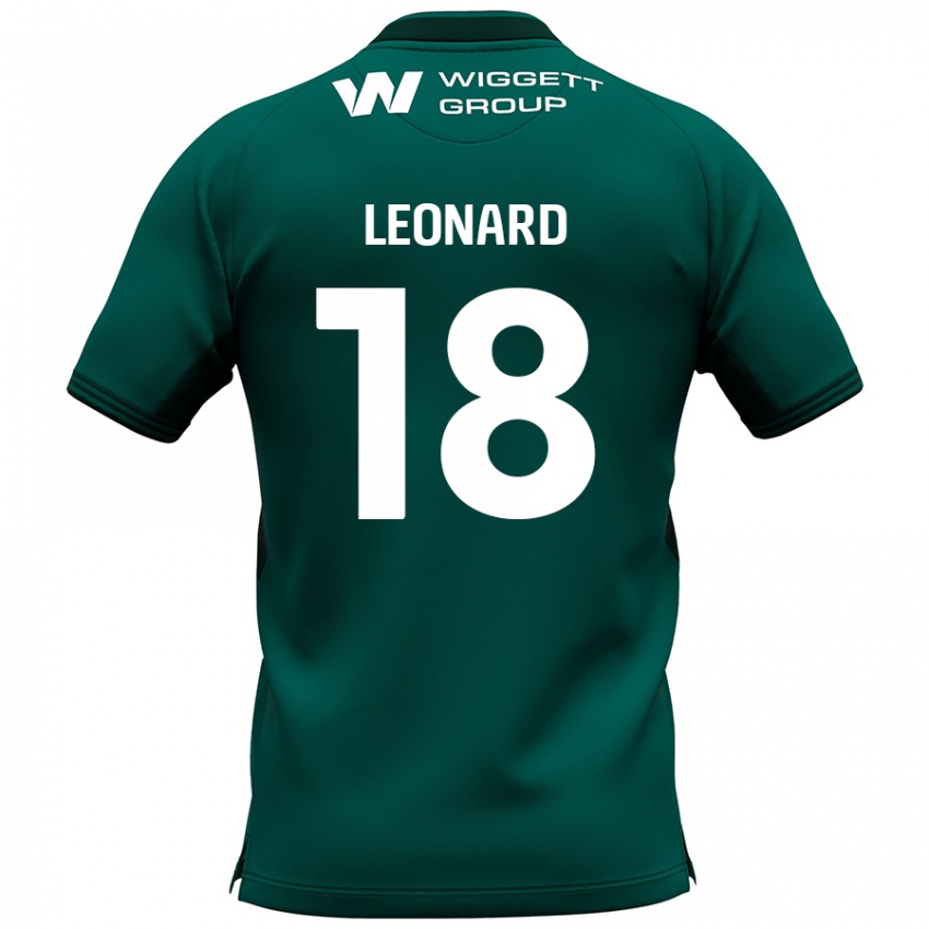 Niño Camiseta Ryan Leonard #18 Verde 2ª Equipación 2024/25 La Camisa Argentina