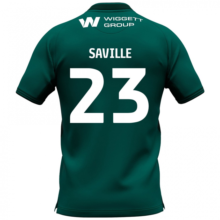 Niño Camiseta George Saville #23 Verde 2ª Equipación 2024/25 La Camisa Argentina