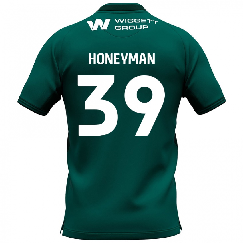 Niño Camiseta George Honeyman #39 Verde 2ª Equipación 2024/25 La Camisa Argentina