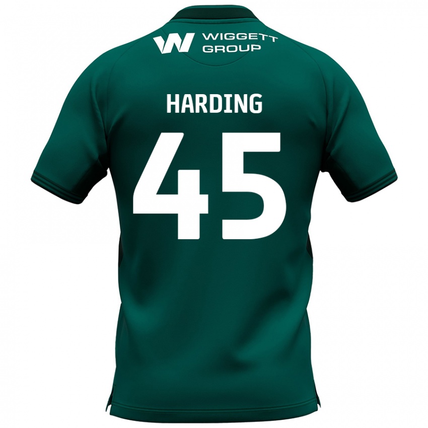 Niño Camiseta Wes Harding #45 Verde 2ª Equipación 2024/25 La Camisa Argentina