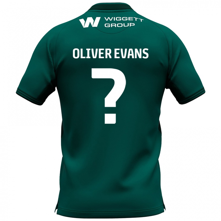 Niño Camiseta Oliver Evans #0 Verde 2ª Equipación 2024/25 La Camisa Argentina