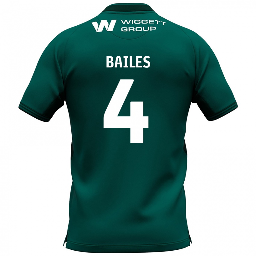 Niño Camiseta Freya Bailes #4 Verde 2ª Equipación 2024/25 La Camisa Argentina