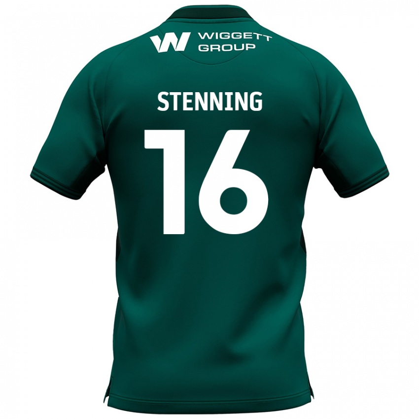 Niño Camiseta Ellie Stenning #16 Verde 2ª Equipación 2024/25 La Camisa Argentina