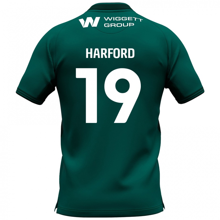 Niño Camiseta Beth Harford #19 Verde 2ª Equipación 2024/25 La Camisa Argentina