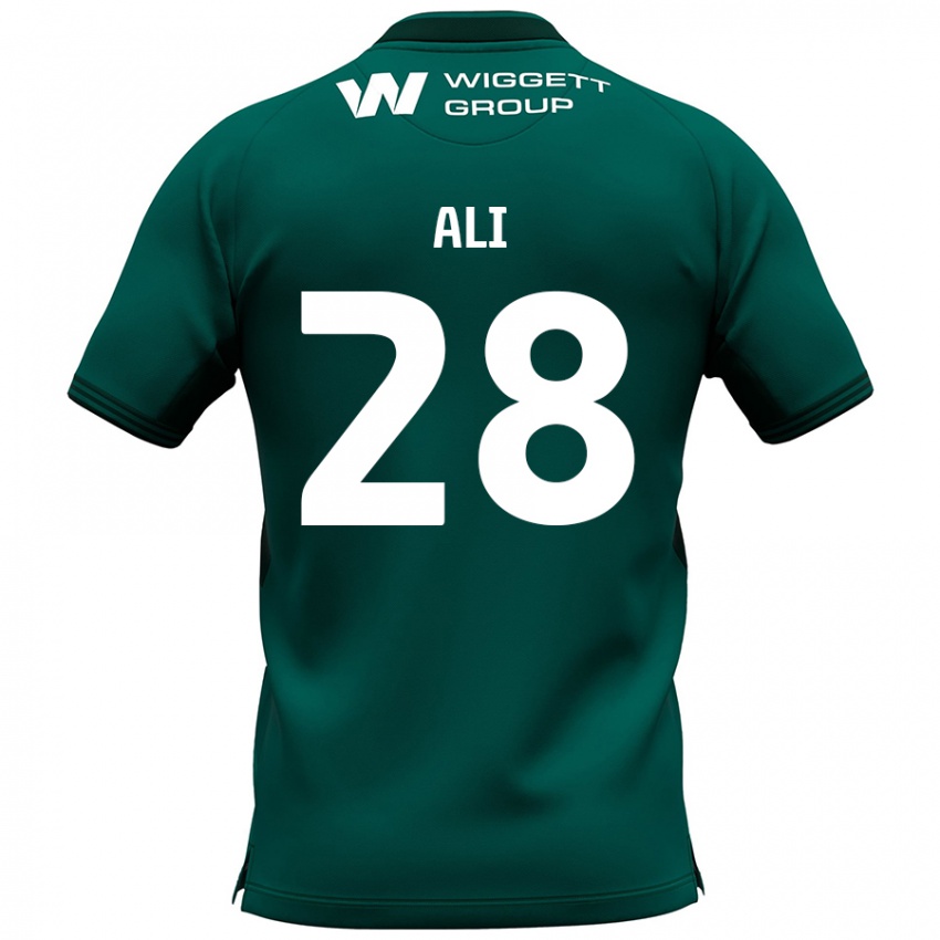 Niño Camiseta Francesca Ali #28 Verde 2ª Equipación 2024/25 La Camisa Argentina