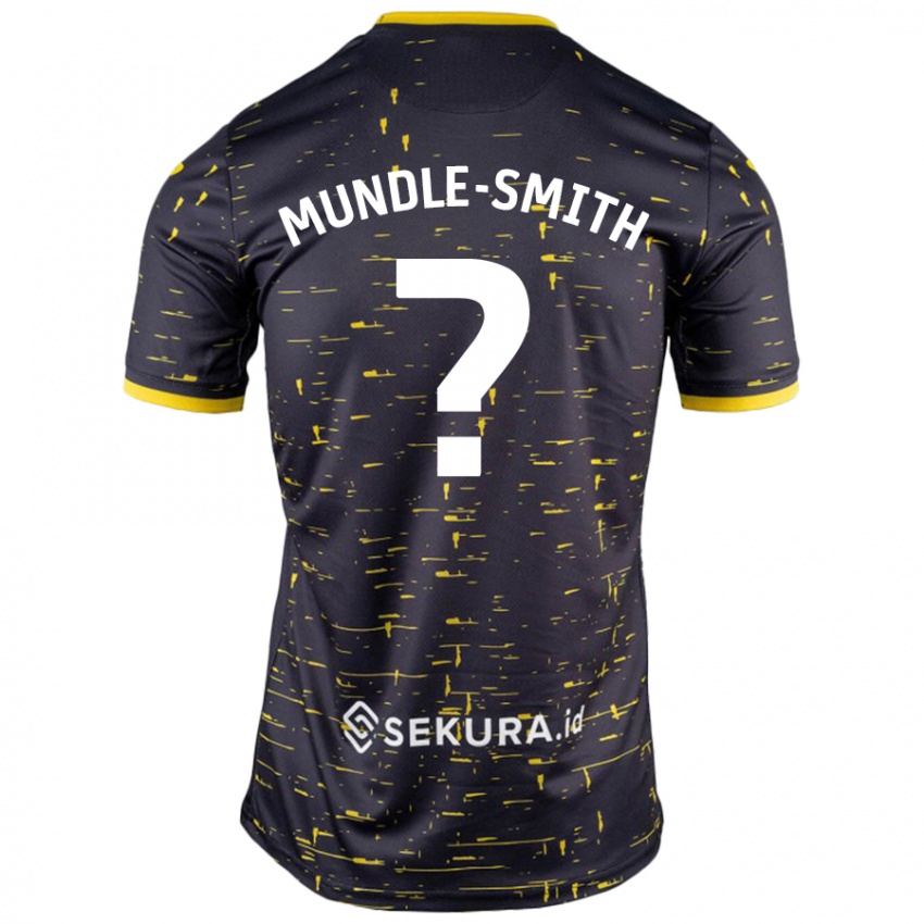 Niño Camiseta Errol Mundle-Smith #0 Negro Amarillo 2ª Equipación 2024/25 La Camisa Argentina