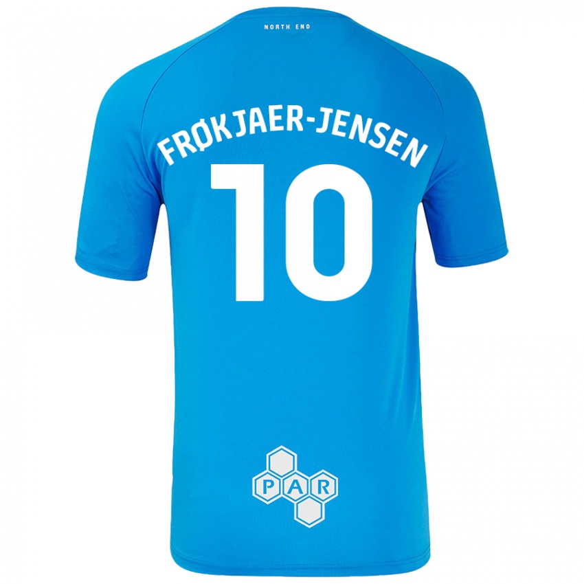 Niño Camiseta Mads Frøkjaer-Jensen #10 Azul Cielo 2ª Equipación 2024/25 La Camisa Argentina