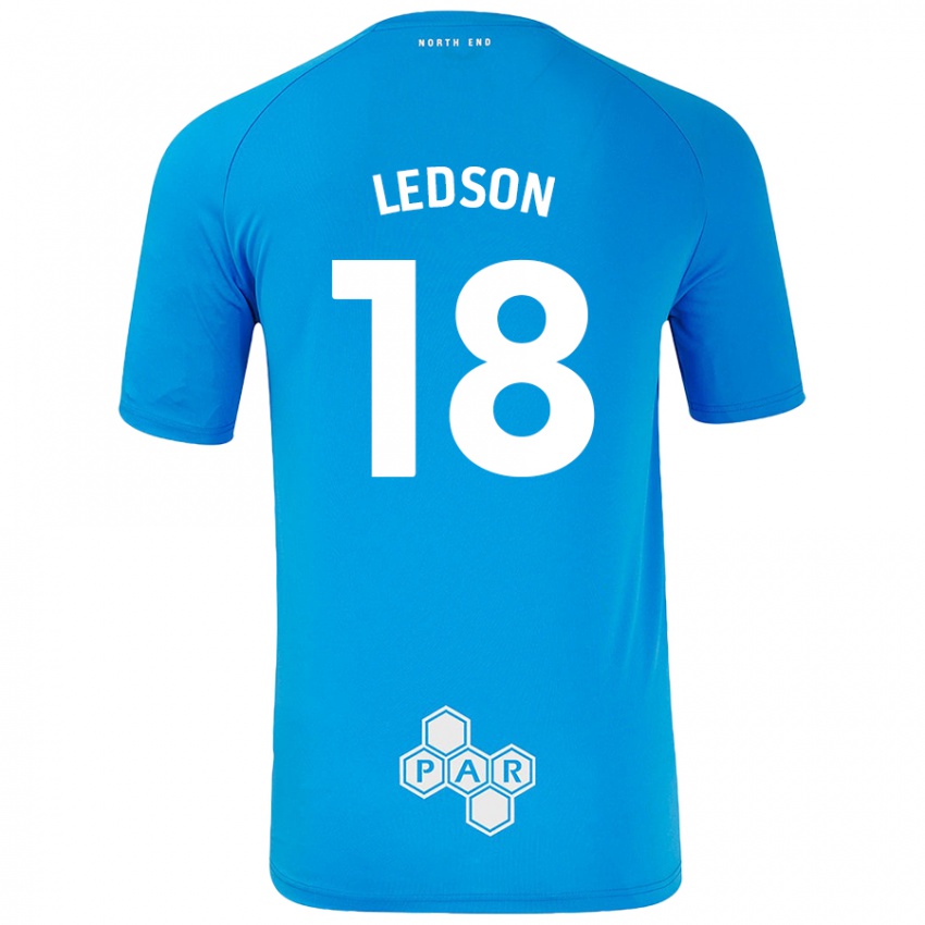 Niño Camiseta Ryan Ledson #18 Azul Cielo 2ª Equipación 2024/25 La Camisa Argentina