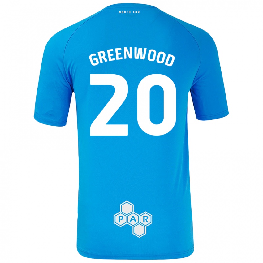 Niño Camiseta Sam Greenwood #20 Azul Cielo 2ª Equipación 2024/25 La Camisa Argentina