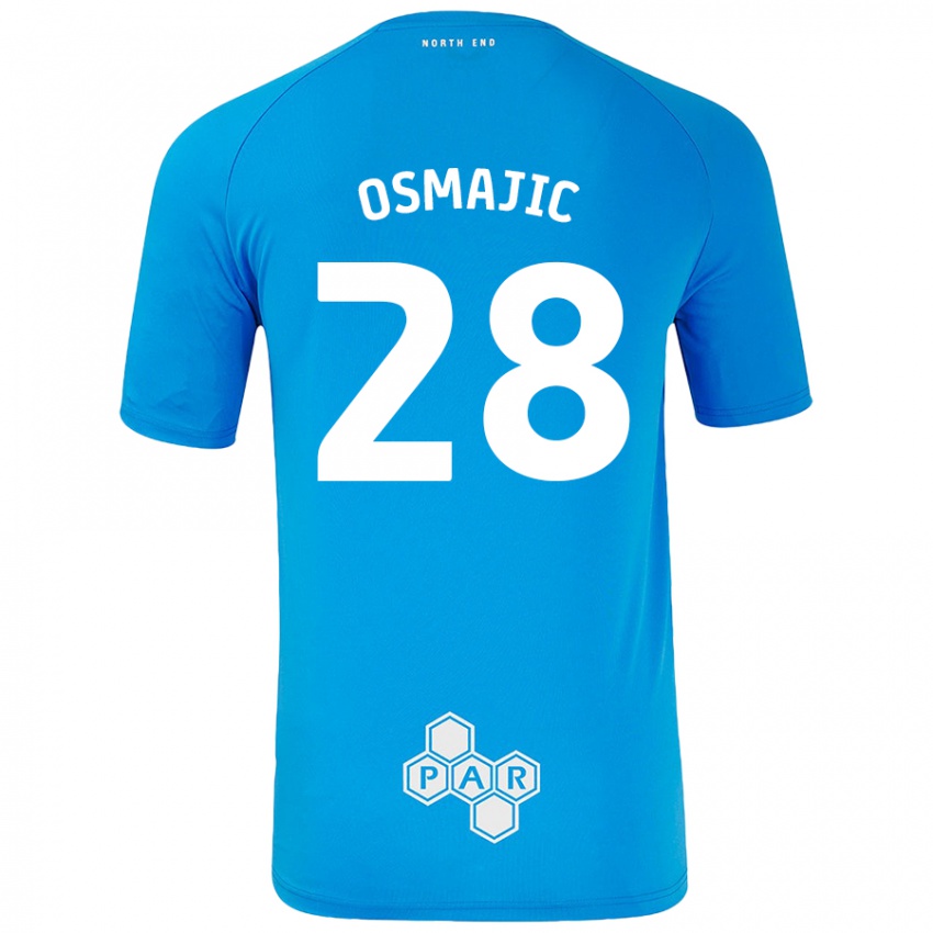 Niño Camiseta Milutin Osmajic #28 Azul Cielo 2ª Equipación 2024/25 La Camisa Argentina