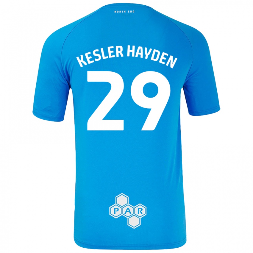 Niño Camiseta Kaine Kesler-Hayden #29 Azul Cielo 2ª Equipación 2024/25 La Camisa Argentina