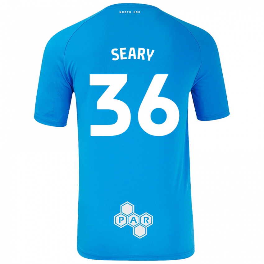 Niño Camiseta Josh Seary #36 Azul Cielo 2ª Equipación 2024/25 La Camisa Argentina