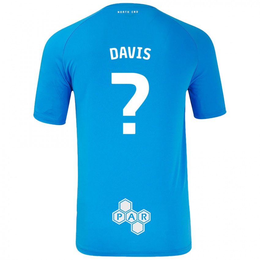 Niño Camiseta Tommy Davis #0 Azul Cielo 2ª Equipación 2024/25 La Camisa Argentina