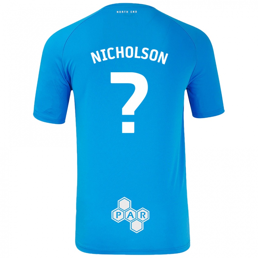 Niño Camiseta Joseph Nicholson #0 Azul Cielo 2ª Equipación 2024/25 La Camisa Argentina