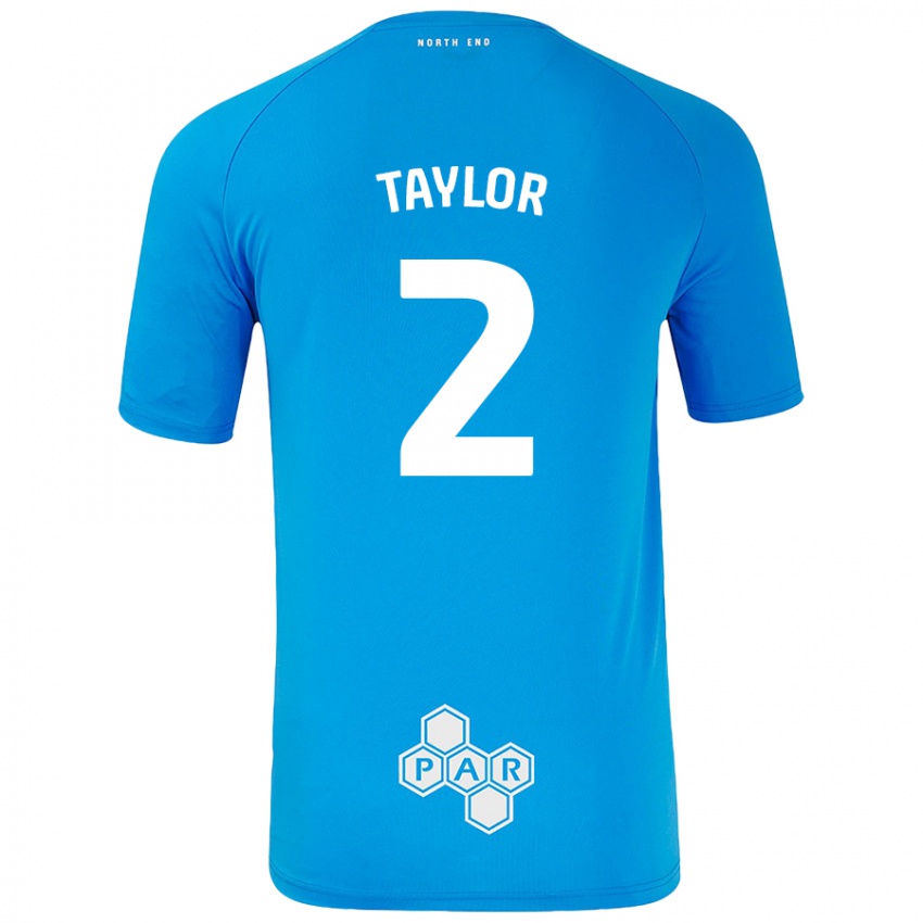 Niño Camiseta Alex Taylor #2 Azul Cielo 2ª Equipación 2024/25 La Camisa Argentina