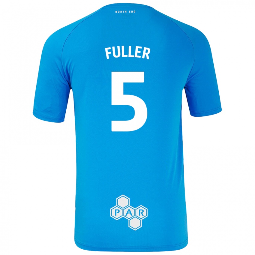 Niño Camiseta Olivia Fuller #5 Azul Cielo 2ª Equipación 2024/25 La Camisa Argentina