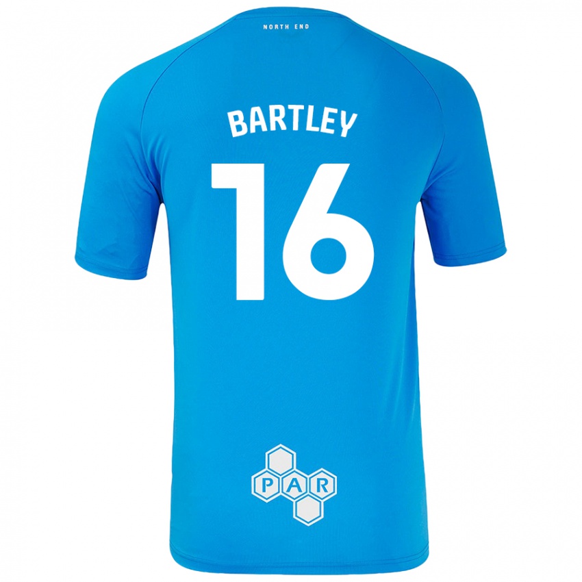 Niño Camiseta Melanie Bartley #16 Azul Cielo 2ª Equipación 2024/25 La Camisa Argentina