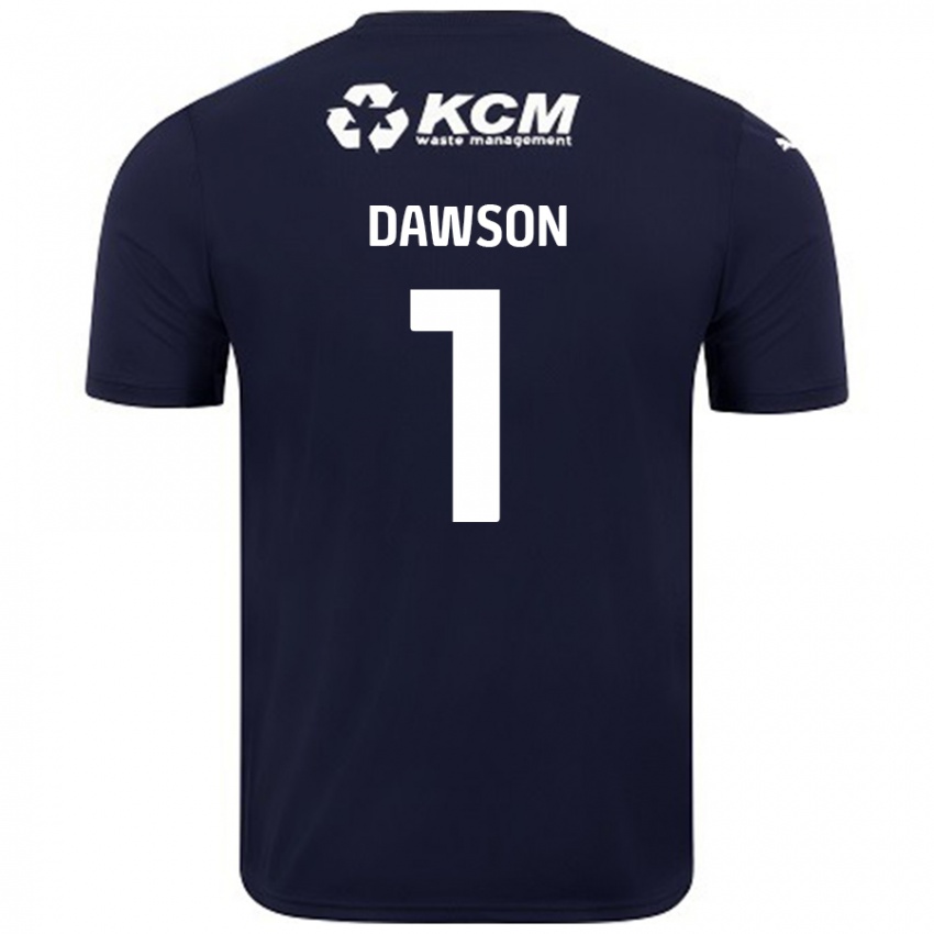 Niño Camiseta Cameron Dawson #1 Azul Marino 2ª Equipación 2024/25 La Camisa Argentina