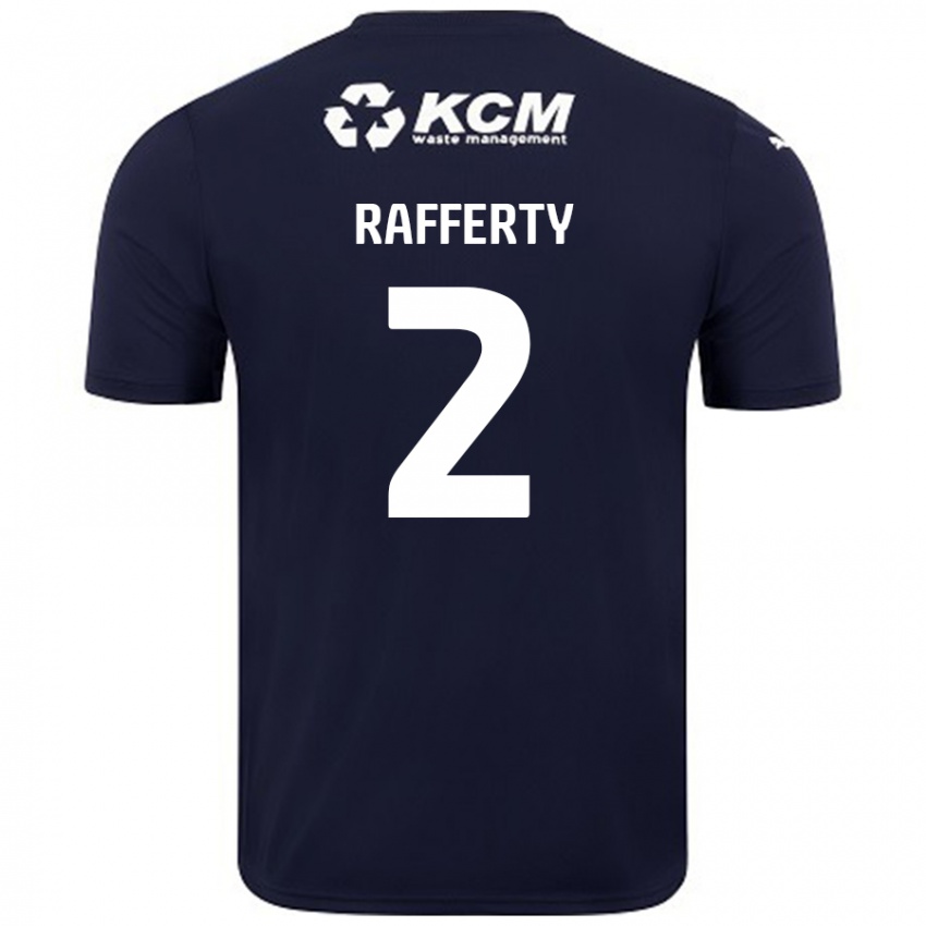 Niño Camiseta Joe Rafferty #2 Azul Marino 2ª Equipación 2024/25 La Camisa Argentina