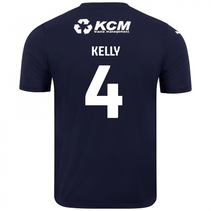 Niño Camiseta Liam Kelly #4 Azul Marino 2ª Equipación 2024/25 La Camisa Argentina