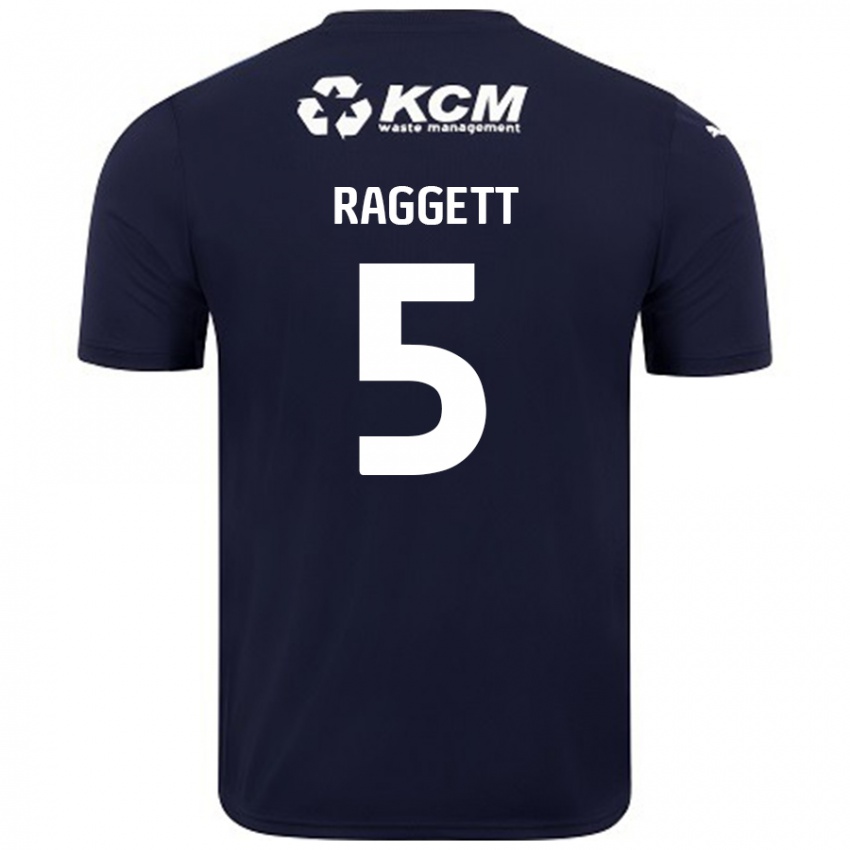 Niño Camiseta Sean Raggett #5 Azul Marino 2ª Equipación 2024/25 La Camisa Argentina