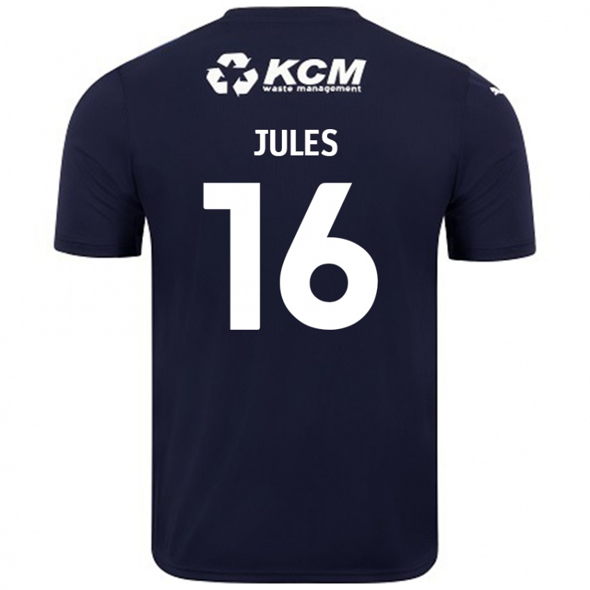 Niño Camiseta Zak Jules #16 Azul Marino 2ª Equipación 2024/25 La Camisa Argentina