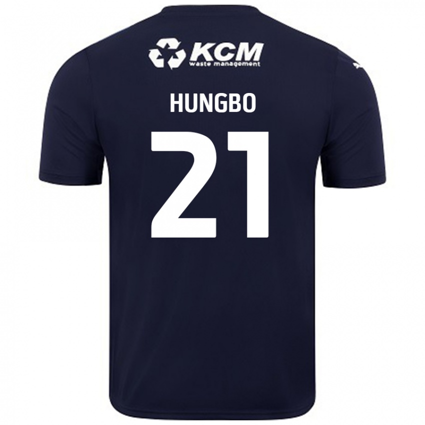 Niño Camiseta Joseph Hungbo #21 Azul Marino 2ª Equipación 2024/25 La Camisa Argentina