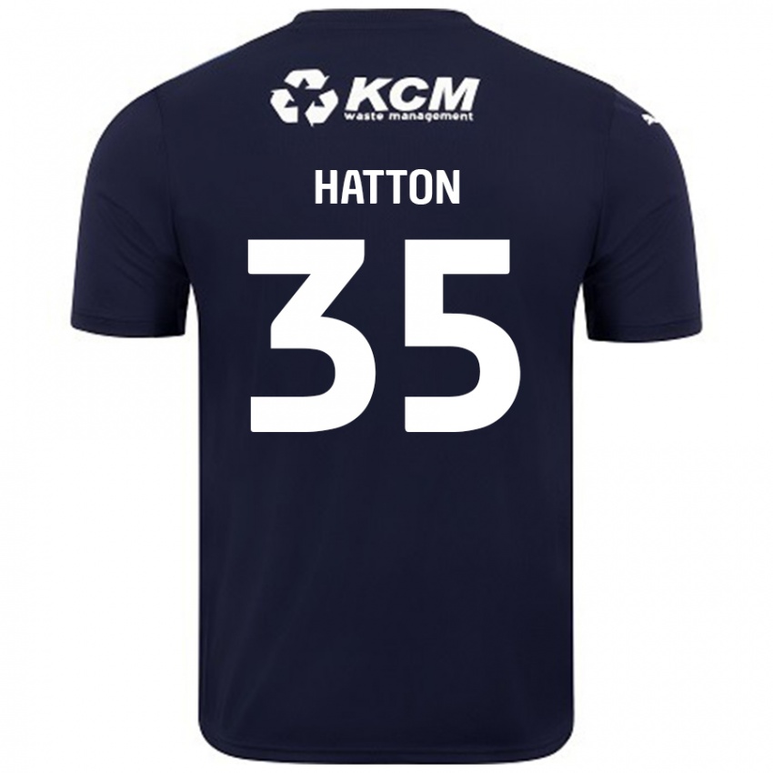 Niño Camiseta Ben Hatton #35 Azul Marino 2ª Equipación 2024/25 La Camisa Argentina