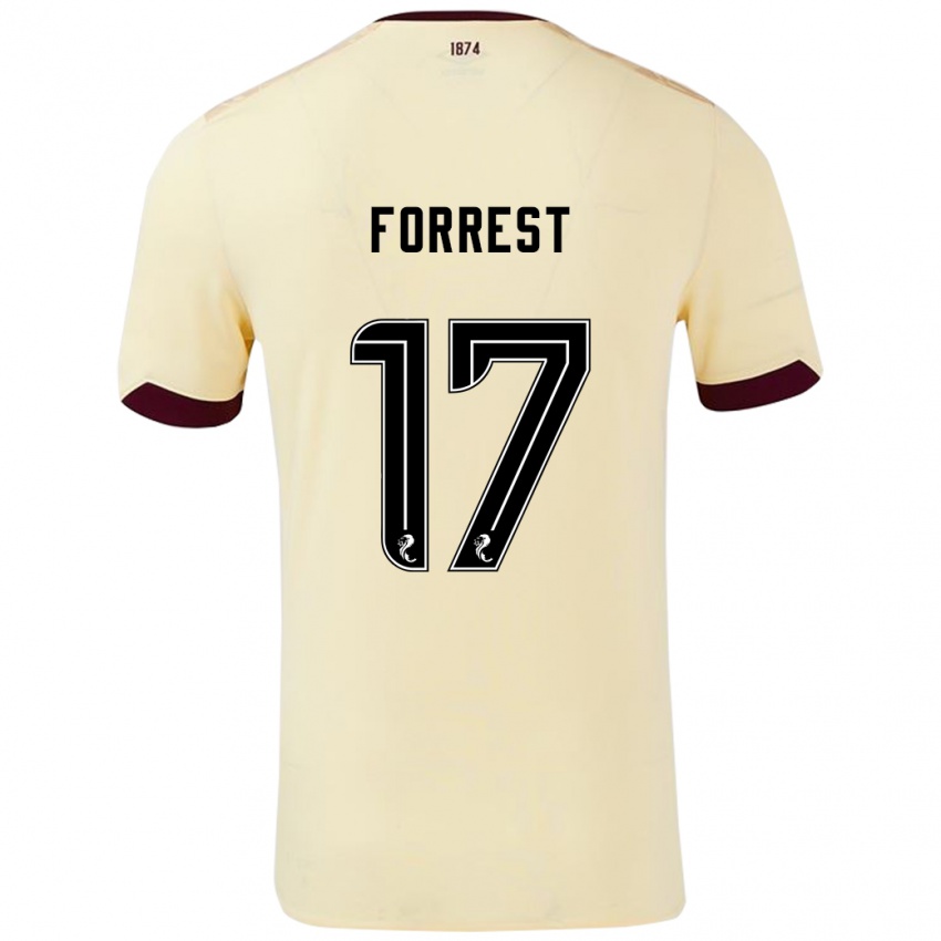 Niño Camiseta Alan Forrest #17 Crema Burdeos 2ª Equipación 2024/25 La Camisa Argentina