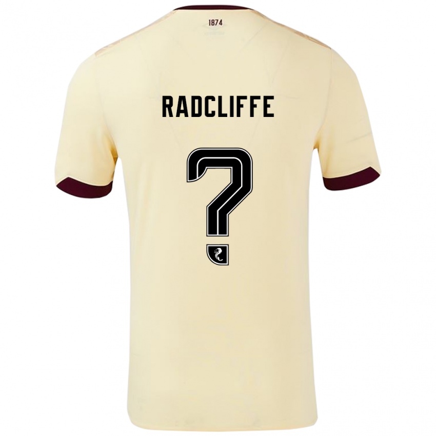 Niño Camiseta Josh Radcliffe #0 Crema Burdeos 2ª Equipación 2024/25 La Camisa Argentina