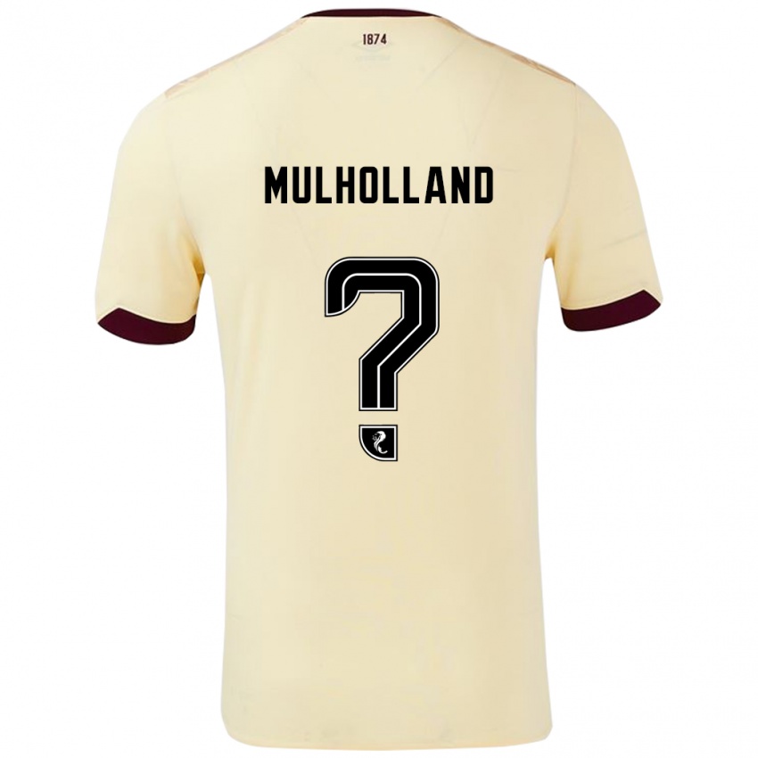 Niño Camiseta James Mulholland #0 Crema Burdeos 2ª Equipación 2024/25 La Camisa Argentina