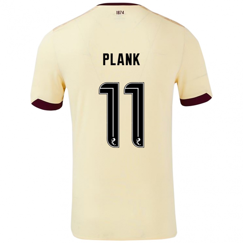 Niño Camiseta Dom Plank #11 Crema Burdeos 2ª Equipación 2024/25 La Camisa Argentina