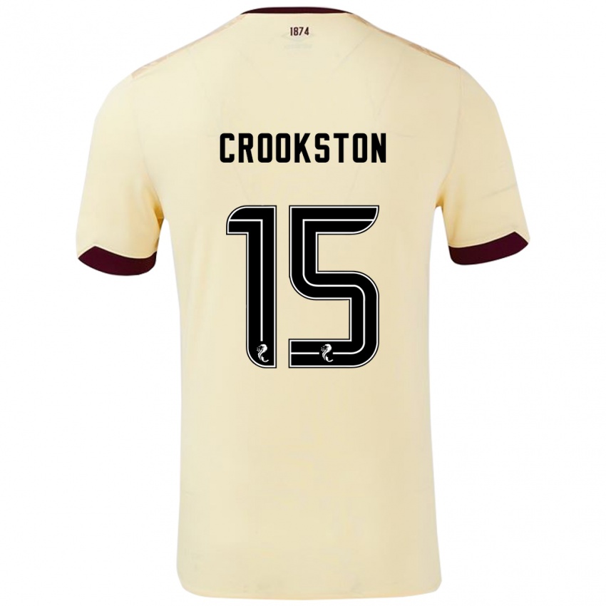 Niño Camiseta Gregor Crookston #15 Crema Burdeos 2ª Equipación 2024/25 La Camisa Argentina