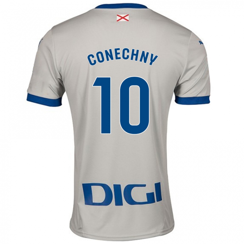 Niño Camiseta Tomás Conechny #10 Gris Claro 2ª Equipación 2024/25 La Camisa Argentina