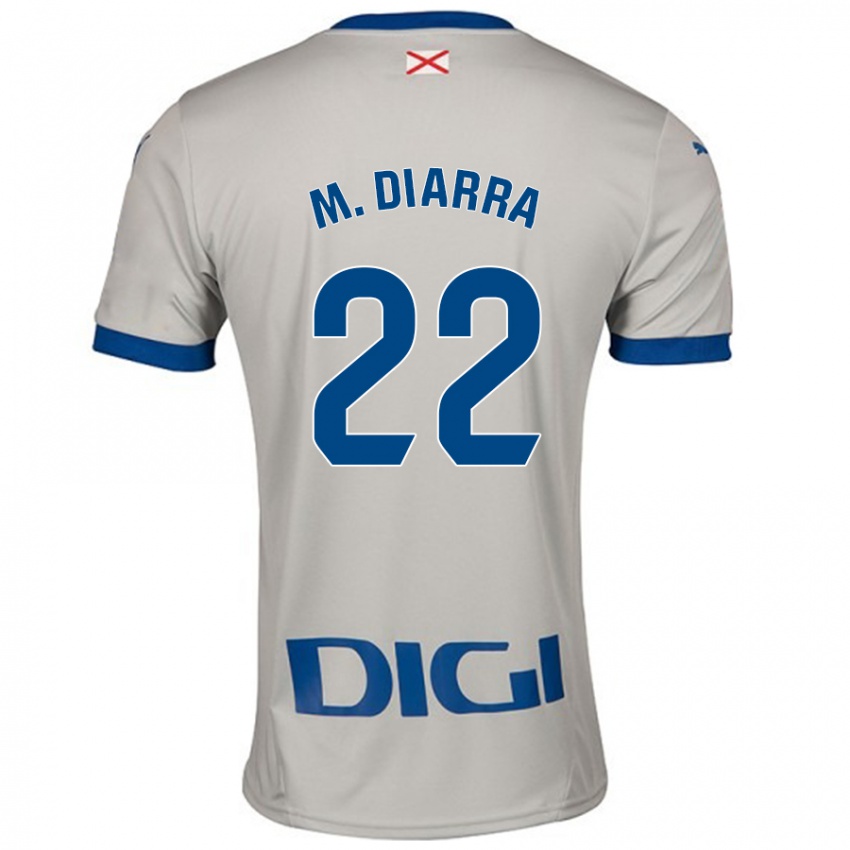 Niño Camiseta Moussa Diarra #22 Gris Claro 2ª Equipación 2024/25 La Camisa Argentina