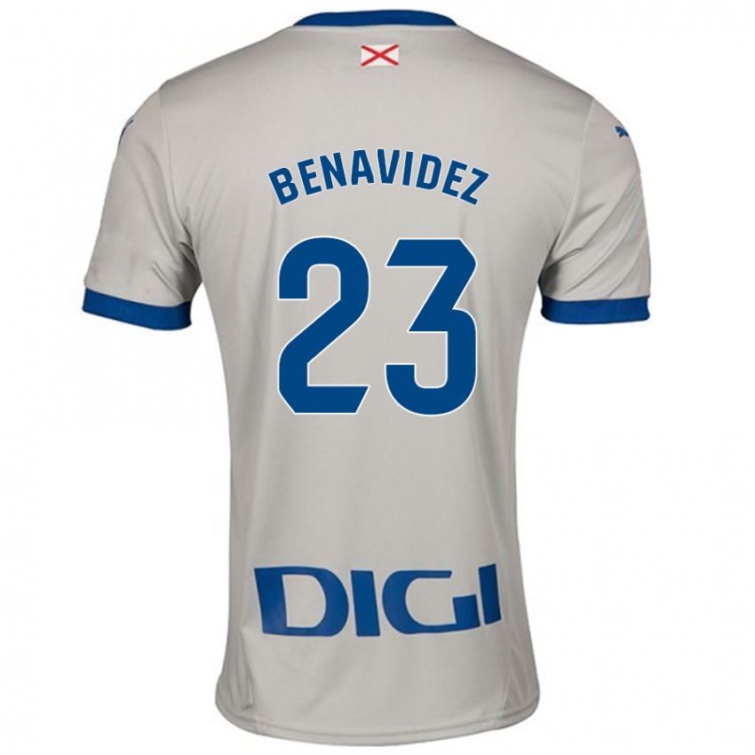 Niño Camiseta Carlos Benavidez #23 Gris Claro 2ª Equipación 2024/25 La Camisa Argentina