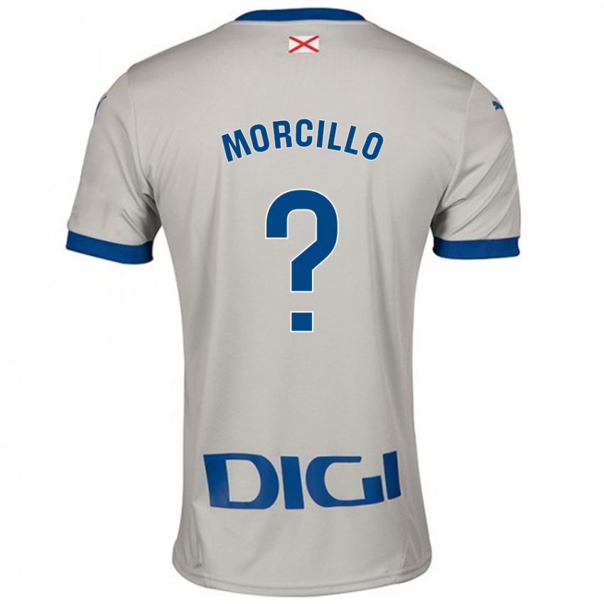 Niño Camiseta Diego Morcillo #0 Gris Claro 2ª Equipación 2024/25 La Camisa Argentina