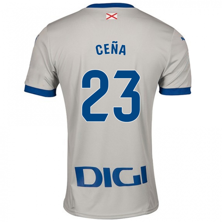 Niño Camiseta Marcos Ceña #23 Gris Claro 2ª Equipación 2024/25 La Camisa Argentina