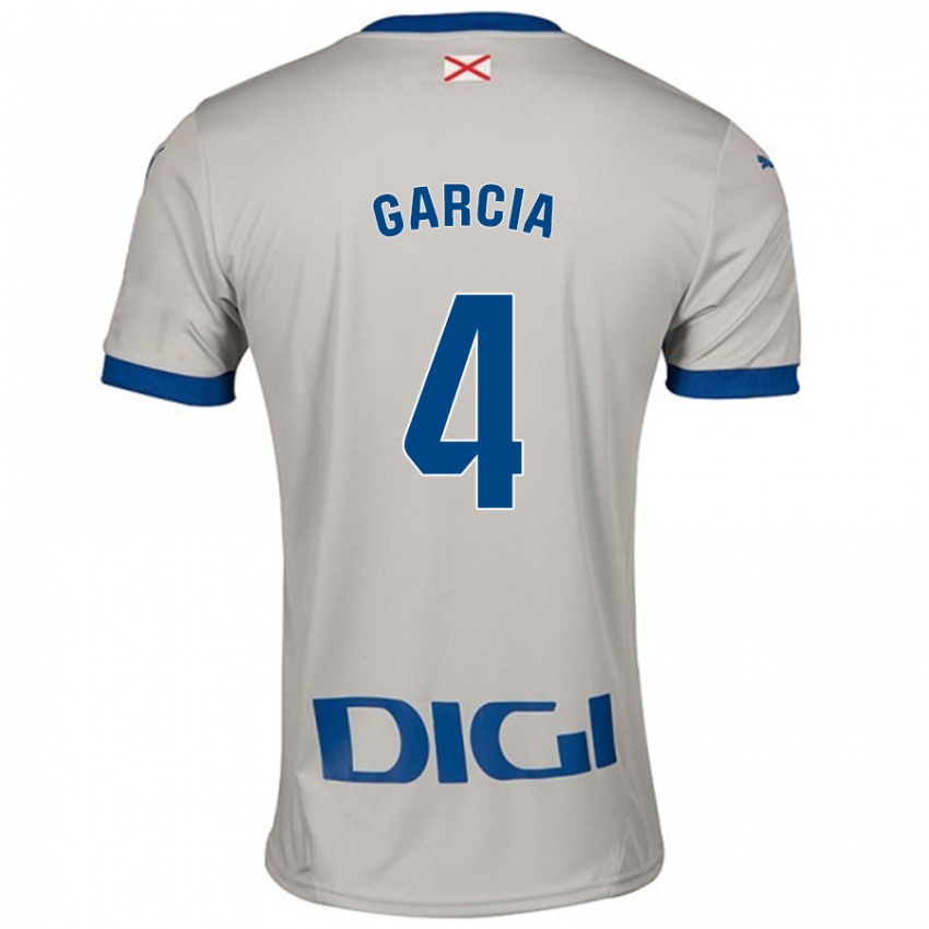 Niño Camiseta Pichi García #4 Gris Claro 2ª Equipación 2024/25 La Camisa Argentina