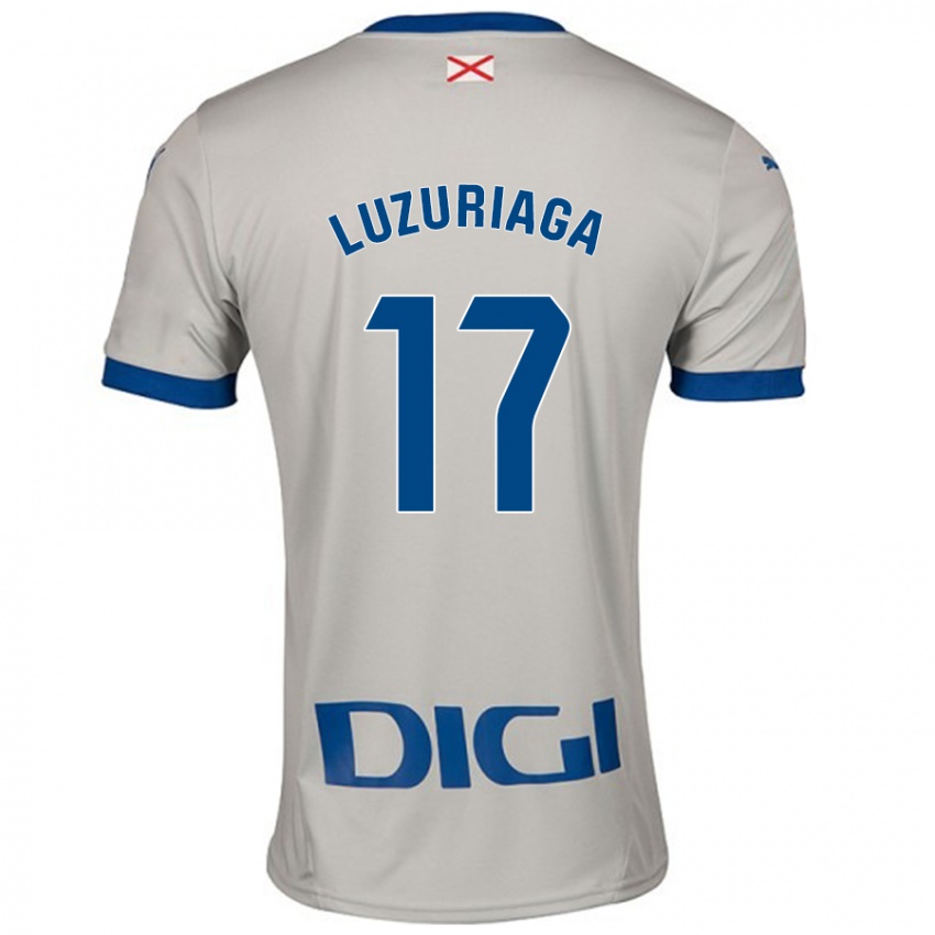 Niño Camiseta Judith Luzuriaga #17 Gris Claro 2ª Equipación 2024/25 La Camisa Argentina