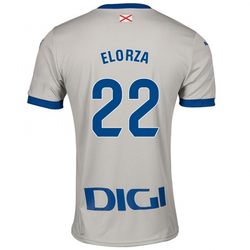 Niño Camiseta Sheila Elorza #22 Gris Claro 2ª Equipación 2024/25 La Camisa Argentina