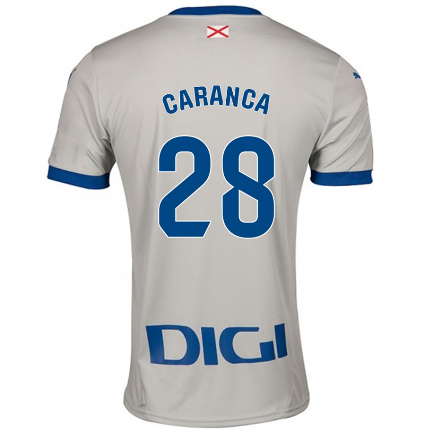 Niño Camiseta Sara Caranca #28 Gris Claro 2ª Equipación 2024/25 La Camisa Argentina