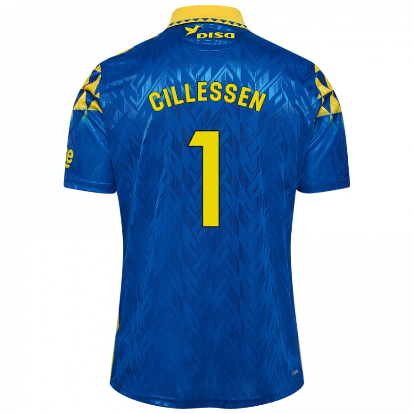 Niño Camiseta Jasper Cillessen #1 Azul Amarillo 2ª Equipación 2024/25 La Camisa Argentina