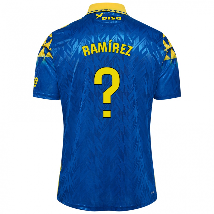 Niño Camiseta Daniel Ramírez #0 Azul Amarillo 2ª Equipación 2024/25 La Camisa Argentina